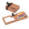 SoHo Urban Artist Mini Wooden Travel Watercolor Palette of 15 Metallic Colors - Professional Watercolor Paint Set for Plein Air Artists, Semi-Moist Pans, Pocket-Sized Magnetic Wood Case with Mixing Area